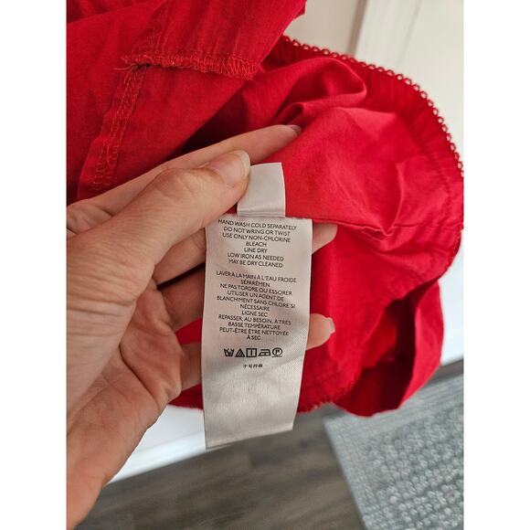 Maeve by Anthropologie Pink Puff Sleeve Button Front Mini Dress Size Small - Picture 10 of 15